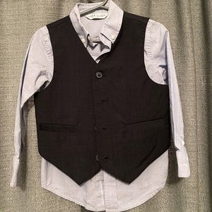 Janie and Jack Toddler Dress Shirt and Vest